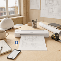 Impresora Térmica Portátil Xprinter T8 de Modo Dual para Impresión de Documentos, Informes de Obra y Dibujos de Construcción