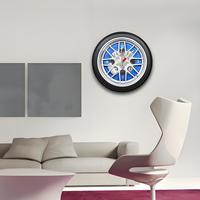 Horloge murale créative en forme de pneu de voiture de 14 pouces, mouvement à quartz, style industriel, horloge décorative unique pour les passionnés d'automobiles