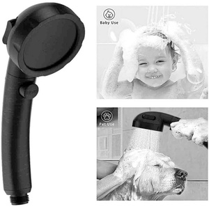 High Pressure Handheld Shower Head 3 Spray Modes Handheld Combo with ON/OFF <b>Switch</b> Movable Angle Bracket Showerhead - Product Image 5