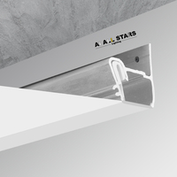 Bandes LED en aluminium 1M 2M 3M Profilé en aluminium Intérieur Décoratif Plafonds muraux extensibles Bandes LED Profilé en aluminium léger