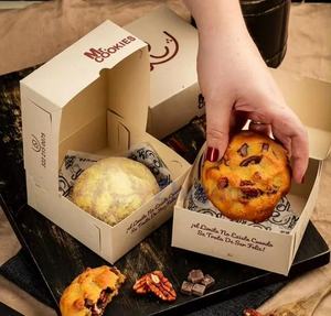 Boîtes d'emballage pour biscuits, pâtisseries et gâteaux en papier pliable biodégradable pour boulangerie - Product Image 2