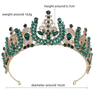 QS Kristall Kopf bedeckung für Geburtstag Prom und Frauen Hochzeit Tiara Königin Kronprinzessin Tiara Festzug Diadem