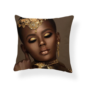 Vente chaude cool femme africaine jeter taie d'oreiller housse de <span class=keywords><strong>coussin</strong></span> décoratif housse de <span class=keywords><strong>coussin</strong></span> <span class=keywords><strong>africain</strong></span> américain taies d'oreiller - Product Image 2