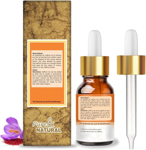 Шафрановое масло Crocus Sativus, эфирное масло собственной торговой марки, чистое натуральное 100% для лица, кожи, тела, волос, ухода за ногтями
