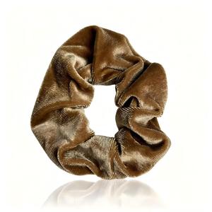 Luxury Velvet Scrunchies Set <b>Leopard</b> <b>Print</b> Solid Color Velvet Elastic Hair Scrunchy Hair <b>Ties</b> For Women Daily Hairstyle - Product Image 3