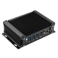 Mini PC Wanlan sin ventilador, 2 puertos LAN, i5 de 11.ª generación 1135G7 de cuatro núcleos, 2 RAM DDR4, 8 USB, 2 COM, VGA HD, PC portátil integrado para IoT