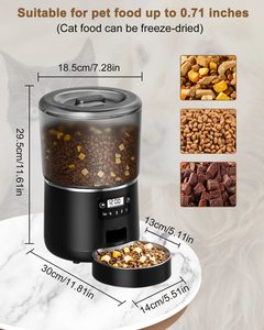 Alimentador automático para mascotas, 4L, gran capacidad, remoto, aplicación inteligente, temporizado, cuantitativo, suministros para mascotas para perros y gatos, máquina alimentadora inteligente WIFI - Product Image 2