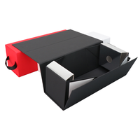 Boîte pliante en carton noir de luxe personnalisée, magnétique, en nouveaux matériaux, à prix avantageux, rigide, artisanale, industrielle, pour cadeaux et vin, vente en gros