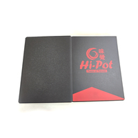 Porte-menu en carton PVC personnalisé avec logo et taille sur mesure pour restaurants, cafés, hôtels, brochure à feuilles mobiles, double panneau