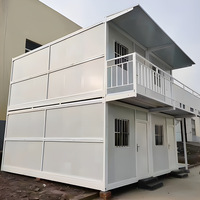 Casa Container Prefabbricata Pieghevole su Misura, Edificio Modulare Portatile e Impilabile per Cantieri e Rifugi di Emergenza