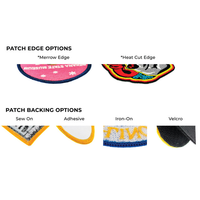 Écussons tissés personnalisés pour uniformes scolaires, patchs de tissu tissé à coudre sur les vêtements