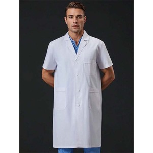 Diseño personalizado Eco-Friendly Tejido Bata de laboratorio Traje médico Ropa de laboratorio Uniformes de hospital - Product Image 3
