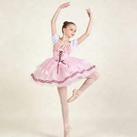 Robe tutu de ballet pour filles pour la performance de la Journée des enfants, jupe bouffante printemps/été, costume de scène en spandex/polyester