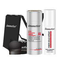 immetee 28g Fibres capillaires naturelles à la kératine pour cheveux clairsemés, poudre volumisante instantanée, correcteur, fibres capillaires en marque privée, OEM