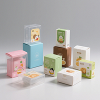 Boîte cadeau en plastique PVC PET transparent recyclable avec vernissage pour produits artisanaux, cosmétiques et pâtisseries