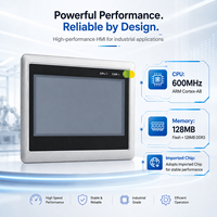 Mochuan Pantalla LCD TFT HMI de 4.3 Pulgadas MC4043E, Interfaz Hombre-Máquina con Carcasa Metálica