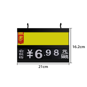 <span class=keywords><strong>Étiquette</strong></span>s de <span class=keywords><strong>prix</strong></span> en plastique ABS, <span class=keywords><strong>porte</strong></span>-panneau suspendu, en plastique, acrylique, PVC ABS, 1 pièce - Product Image 2
