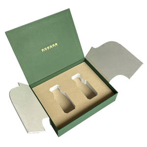 Caja de Regalo de Perfume de Lujo ROGOOD <span class=keywords><strong>con</strong></span> Doble Puerta, Cierre Magnético y Detalles en Dorado, Personalizable <span class=keywords><strong>con</strong></span> Inserto de Terciopelo EVA P2149 - Product Image 5