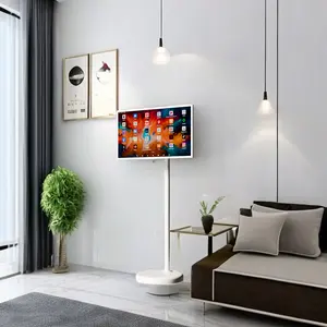 卸売スタンドバイミーテレビ2732インチTiktokビデオプレーヤー液晶タッチスクリーン回転可能なポータブルテレビインタラクティブスマートテレビバッテリー付き