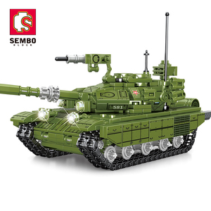 Sembo DIY montaje educativo <span class=keywords><strong>Kit</strong></span> de ladrillos de plástico 952 Uds guerra militar supervivencia tanque bloques de construcción juguetes modelo conjunto de juguete - Product Image 1