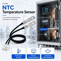 Capteur de température NTC GAIMC avec languette de fixation métallique pour la surveillance de l'état des roulements de moteur, des armoires et des équipements (OEM)
