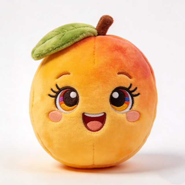 Customized Soft cuddle mango bedtime companion plush, Fruit collection plush gift for children