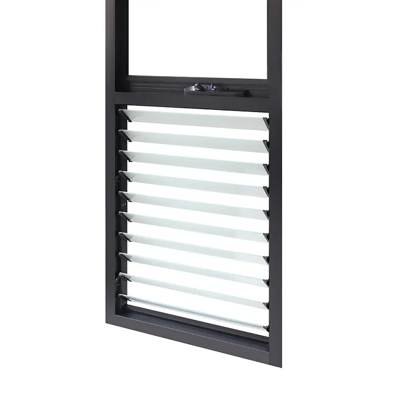 Persiana de vidrio de alta calidad, ventanas y puertas de aluminio fijo para ventana de baño