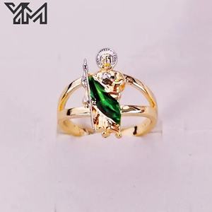 Anillo Ovalado de Guadalupe Inspirado en la Fe, Chapado en Oro con Piedras Multicolores, Anillo Amuleto <span class=keywords><strong>para</strong></span> <span class=keywords><strong>Mujer</strong></span>, Venta al Por Mayor - Product Image 5