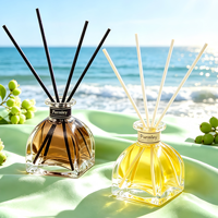 Flacon diffuseur de parfum en verre transparent au design élégant et unique, vide, 50 ml, 100 ml, 150 ml, 250 ml, pour huile parfumée, décoration d'hôtel