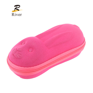 Sicher Zuverlässig E813 Benutzer definierte lustige Tier Kaninchen geformte EVA Sonnenbrillen Fall Brillen Box Fall für Kinder - Product Image 4