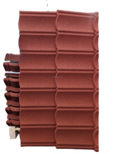 Bellissima Tegola Moderna in Acciaio Resistente al Calore con Rivestimento in Pietra, Stile Ardesia Romana, Colorata, per Hotel e Officine - Product Image 1