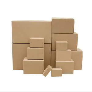 Corrugado Carton Wholesale Custom Made Recyclable Corrugated Craft Paper Boxes for Packaging