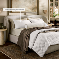 Couette en coton biologique gaufré mosaïque, très douce et confortable, pour lit, vente en gros, nouveauté 2026, très populaire