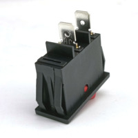 Haute qualité KCD3-102/N 16a 250v SPST rouge led lumière interrupteur à bascule t105 55 Éclairer Interrupteur À Bascule