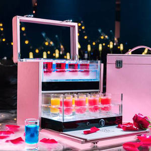 Support de tasse à balles créatif, nouvel ensemble de support de vin de <span class=keywords><strong>jeu</strong></span>, support de cocktail lumineux, support de vin de charge en acrylique LED - Product Image 5