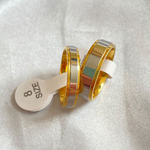 Anillos de boda de acero inoxidable <span class=keywords><strong>para</strong></span> hombre, anillos de boda de oro de alianza <span class=keywords><strong>para</strong></span> <span class=keywords><strong>parejas</strong></span> - Product Image 6