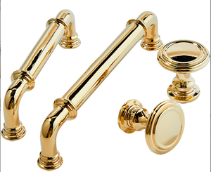 Brass dài ngăn kéo kéo xử lý PVD Brass chải thiết kế mới núm và kéo cho nhà bếp phòng ngủ phòng khách tủ quần áo và tủ - Product Image 5
