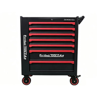 Armoire à outils à 7 tiroirs robuste avec porte latérale, chariot à outils roulant pour garage, atelier, réparation automobile