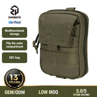 Pochette de rangement multi-couches en nylon 500D, pochette EDC Admin Molle tactique pour le camping, la randonnée, la chasse