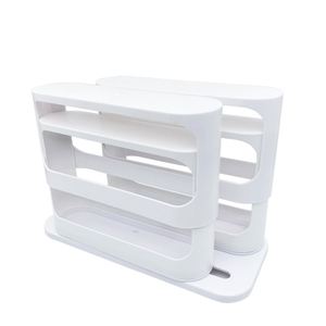 Double Layer Kitchen <b>Spice</b> Organizer <b>Rack</b> Holder Cabinet Pantry <b>Rotating</b> Storage Shelf - Product Image 4