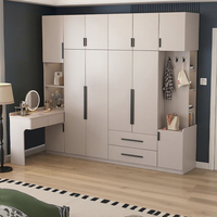 Armoire d'angle en L moderne, assemblée et réglable, avec espace de rangement latéral, gain de place, mobilier pour hôtel et chambre à coucher, OEM ODM