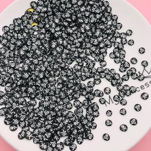 50 g/sac en gros Halloween <span class=keywords><strong>Fimo</strong></span> tranches fantôme pierre tombale polymère argile molle arrose tranches colorées pour bricolage artisanat - Product Image 1