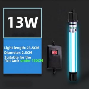 5W 13W LED <span class=keywords><strong>UV</strong></span> <span class=keywords><strong>Aquarium</strong></span> Fish Tank Germicide Stérilisateur Désinfection Purification De L'eau Lampe De Plongée - Product Image 6