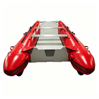 Kayak gonflable en PVC robuste pour 6 personnes, 450 cm / 15 pieds, stable et durable, canoë pour la pêche, les excursions, les sports nautiques récréatifs
