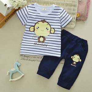 Vente flash - Ensembles de vêtements pour enfants style été 2022 - Vêtements pour bébé garçon - Manches courtes - Imprimé de dessins animés - Vêtements décontractés pour enfants - Coton - Product Image 6