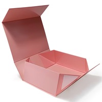 Ensemble de boîtes cadeaux pliables adhésives peu encombrantes, sans colle, design cartoon, boîte en papier kraft pliable pour vêtements