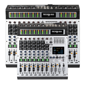 Mixer Digitale Professionale TopYun MK8/12 Canali 99 DSP, Controller DJ Alimentato, Console di Mixaggio Audio per Palco e <span class=keywords><strong>Musica</strong></span> - Product Image 1