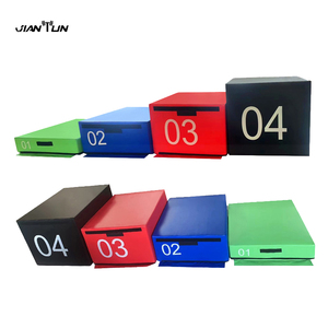 กล่องกระโดดเล่นยิมนาสติกแบบ plyometric ทำจากโฟมฝึกความแข็งแรง4-in-1ส่งตรงจากโรงงาน - Product Image 4