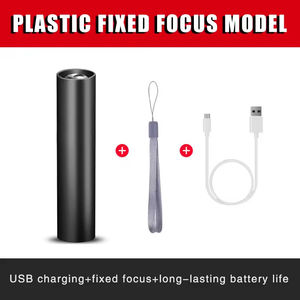 LED <b>Flashlight</b> IP54 Waterproof Aluminum Alloy USB Charging Super Bright Mini Rechargeable 6000K Daylight - Product Image 5