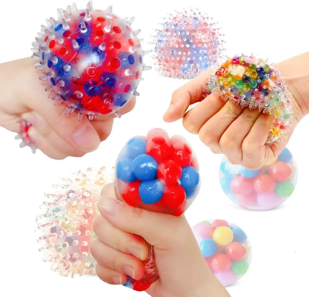 Шарики для снятия стресса HUAYI, шарики для снятия стресса с мозга, Сжимаемый мяч, игрушка-антистресс